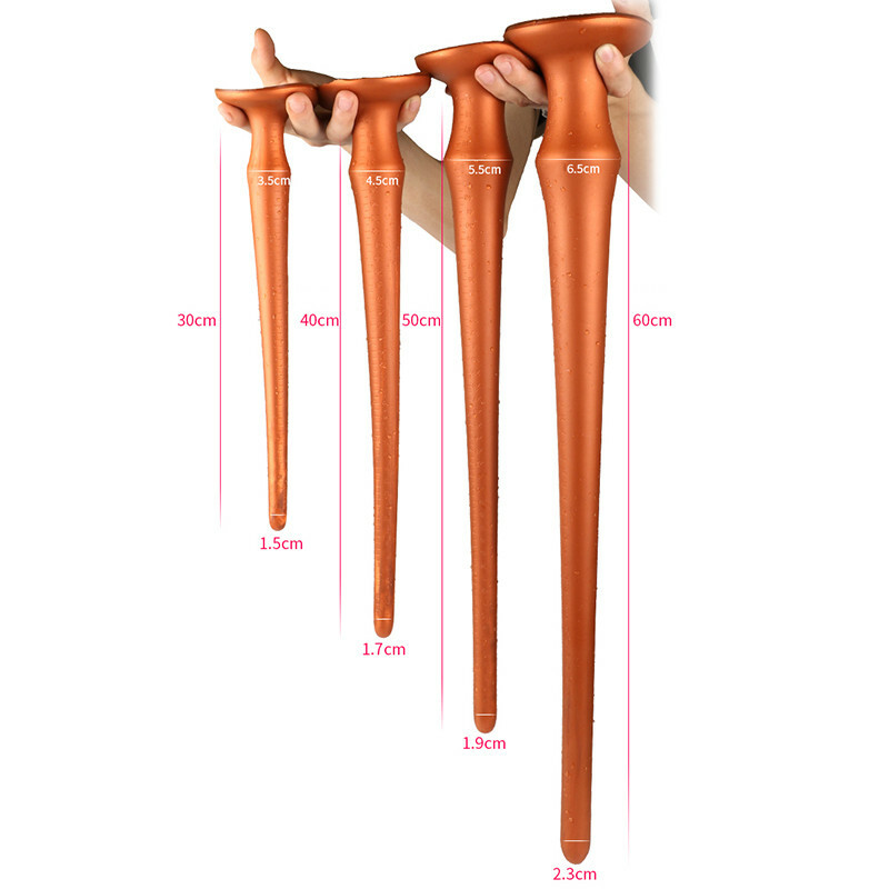 Super Long-Butt-Anal-Huge-Plug-Silicone-Big-Dildo-Dong-Adult-Women-Men-Sex-Toy