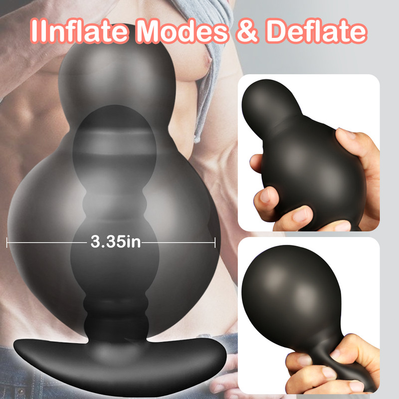 Extra Huge Inflatable Dildo Pump Penis Anal Butt Plug G-spot Stimulator Sex Toys gallery