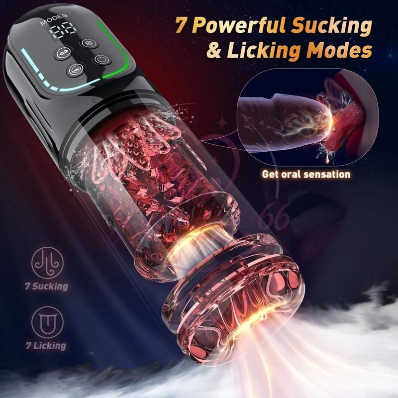 Male Masturbaters Automatic HandsFree Thrusting Cup Rotating Stroker Sex Toy US