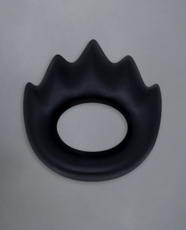 Trophy Boy by Andrew Christian Flame Cock Ring Black Silicone NWT OSFA