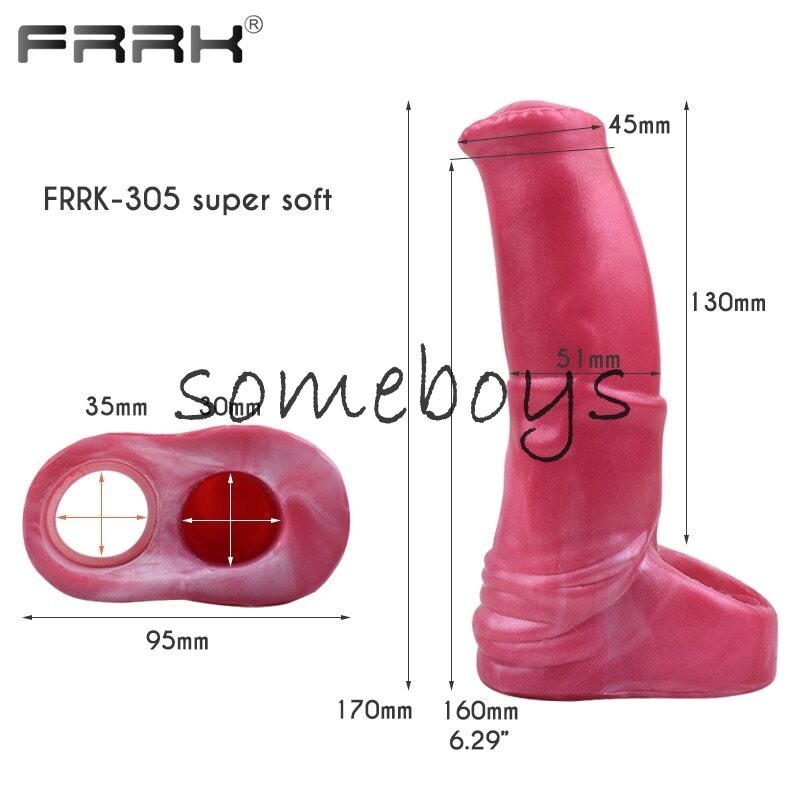 Penis Sleeve Sheath Extender Enlargement Adult Silicone Sex Toys for Men New gallery