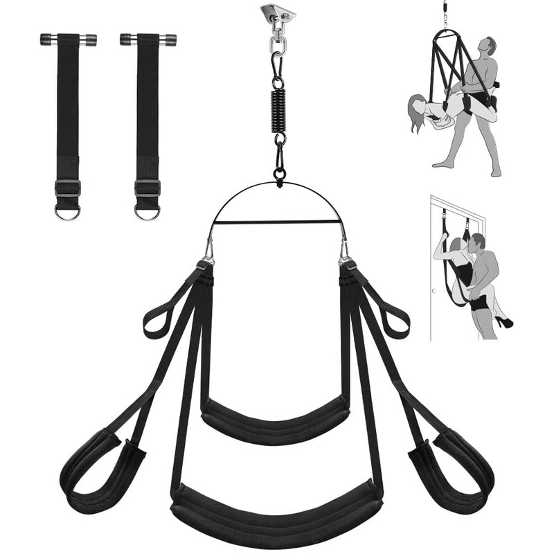 Adult Toy Sex Swing 360° Spinning – 2in1 BDSM Sex Toy with Premium Stand & Th…