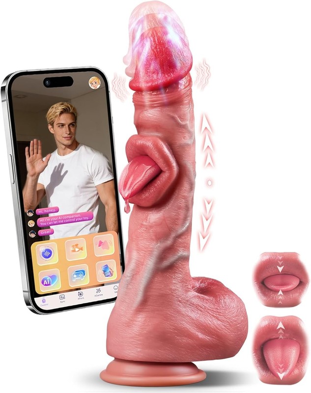 AI Sync Thrusting Dildo with 10 Modes for Ultimate G Spot and Clitoral Pleasure gallery