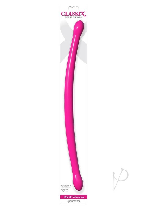 Classix Double Whammy Double Dildo 17.25in – Pink