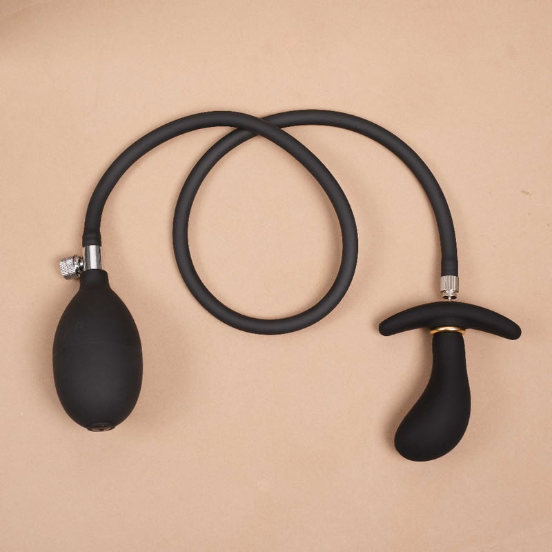 Inflatable Anal Plug Butt Pumps Clit Prostate Massager Training Dilator Sex Toys