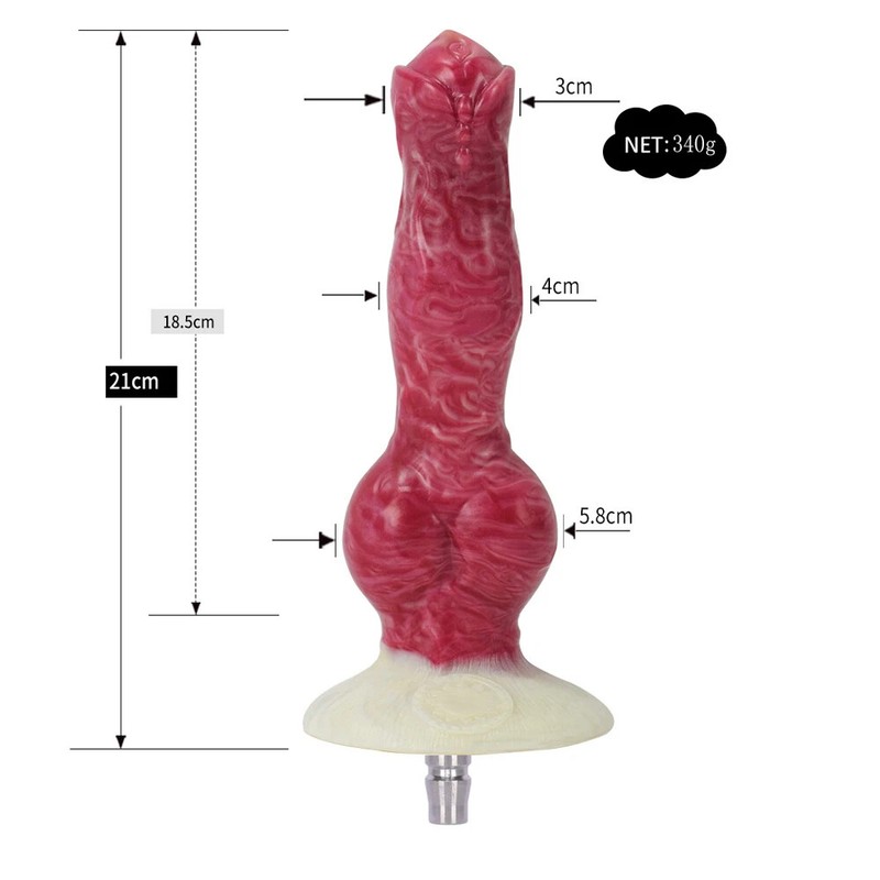 Vac-u-lock Silicone Dildo Sex Machine Love Machine Attachment Double Head Dildo