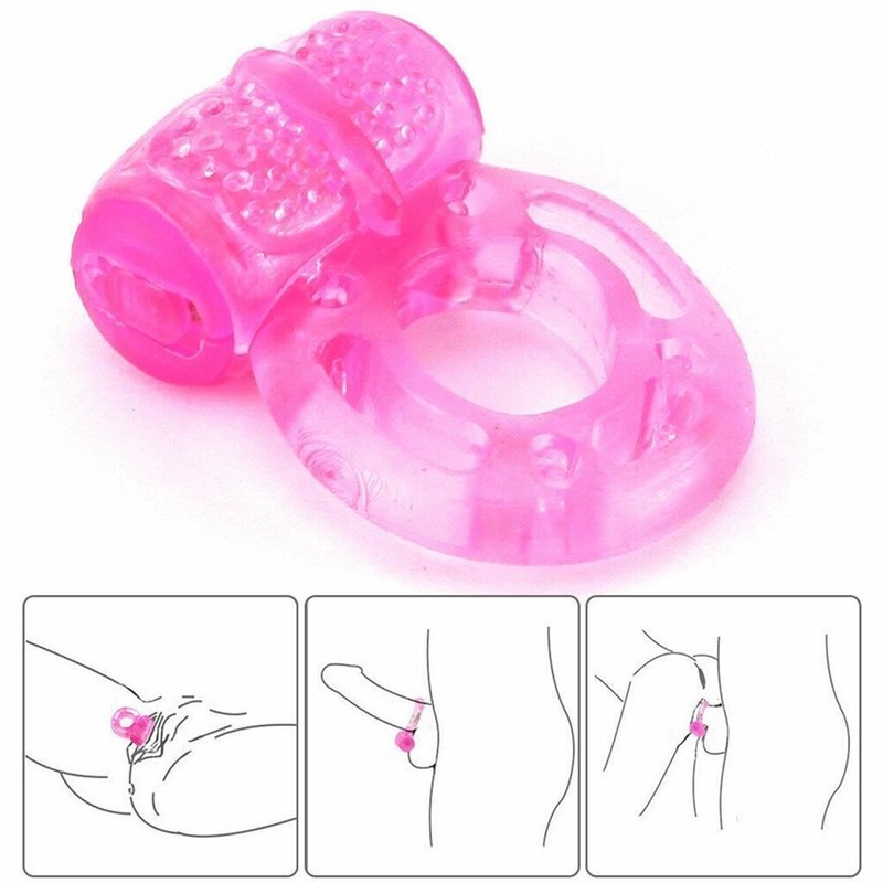 Male Vibrating Cock Ring Penis Vibrator Waterproof Couple Sex Toys Clit Orgasm