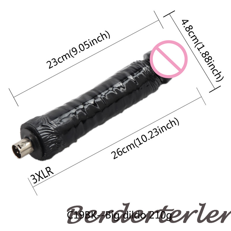 Silicone Big Black Dildo for Sex Machine Vac-U-Lock Attachements Penis Women gallery