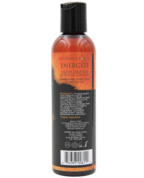Intimate Earth Energizing Massage Oil - 120 ml Orange & Ginger gallery