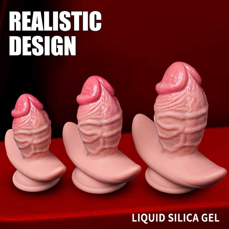 S-L Realistic Dildo Thick Dong Anal Butt Plug Riding Dildos Sex Toy for Beginner gallery