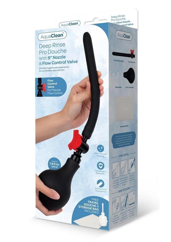 AquaClean Deep Rinse Pro Douche With Nozzle – Black