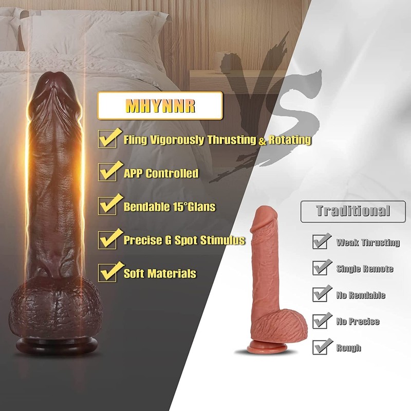 Realistic Dildo Thrusting Massager Thick Dong Vibrator Cock Sex Toys for Women gallery