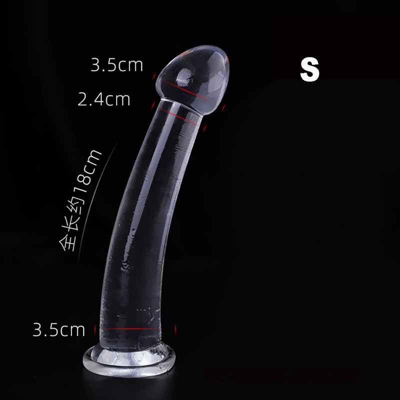 3 Sizes Transparent Anal Dildo Strap On Gode Realistic Penis Big Dick Sex Toys gallery