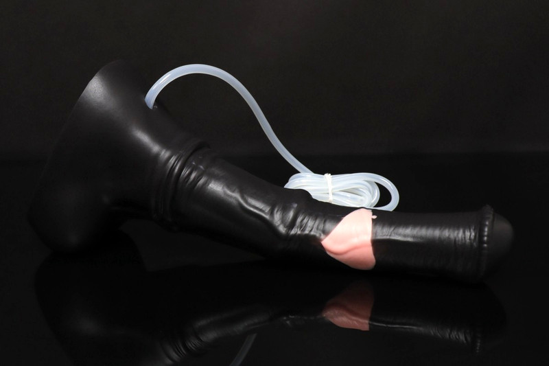 NEW Bad Dragon CHANCE UNFLARED MEDIUM Silicone Dildo CUM TUBE+ SUCTION Cup SOFT