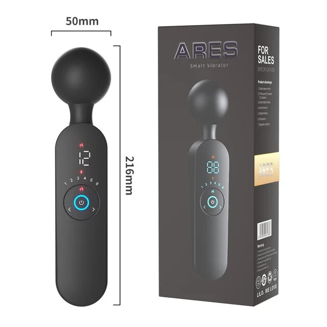 Wireless AV Massager Wand Heating Vibrator for Women Powerful