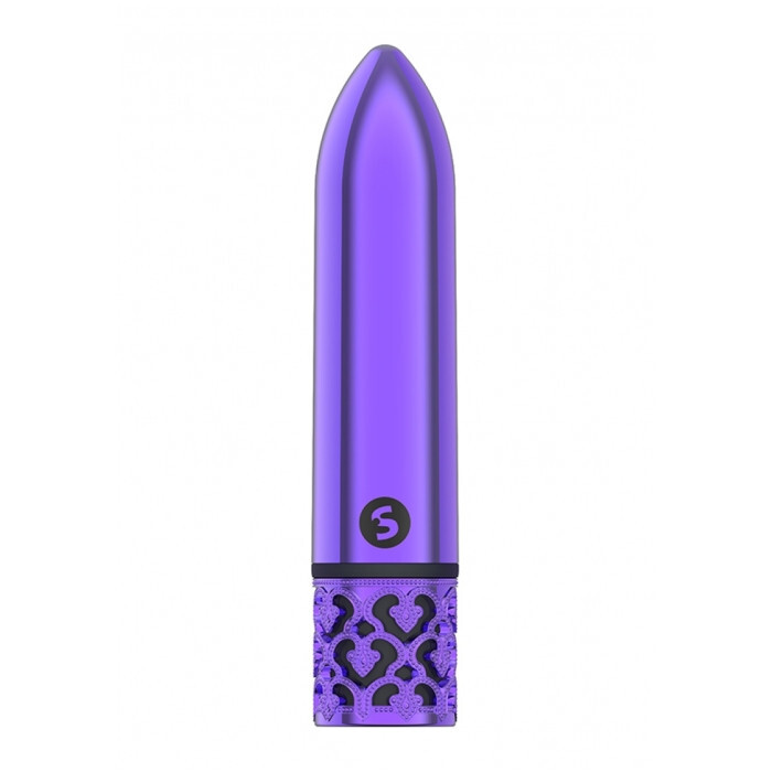 Shots Royal Gem Jewel - RECHARGEABLE ABS BULLET - Purple classic clitoral Bullet