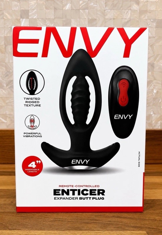 ENVY Enticer | Remote Controlled Expanding and Vibrating Butt Plug | Brand New