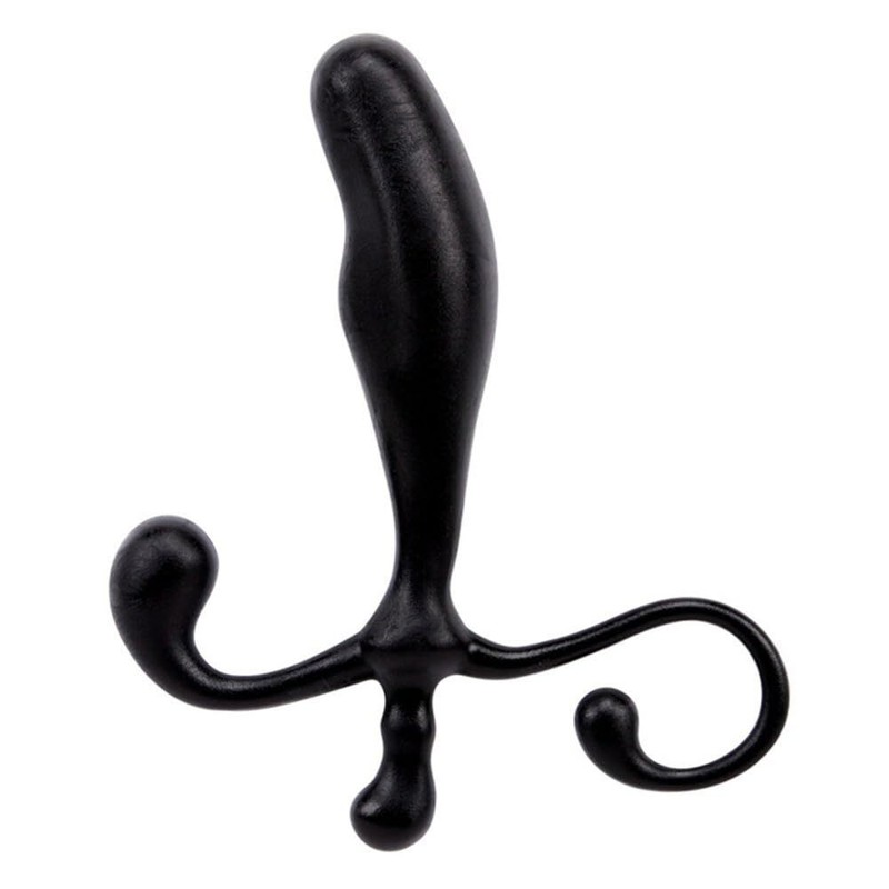 Dual Perineum & Prostate Massager Pull Loop Ring P-Spot Anal Sex Toys for Men