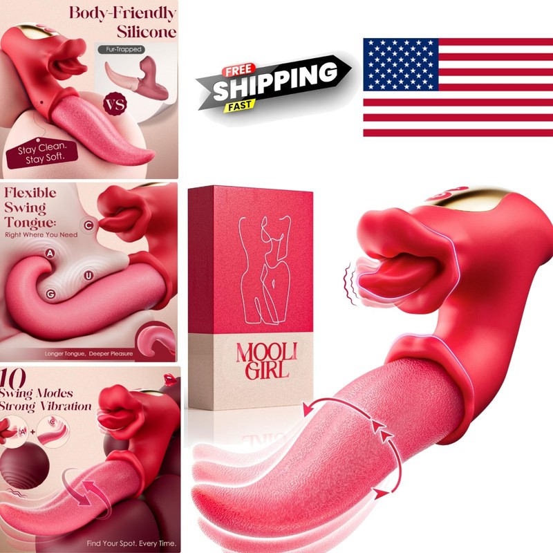 Silicone Tongue Vibrator with Magnetic Charging for Ultimate Sensation