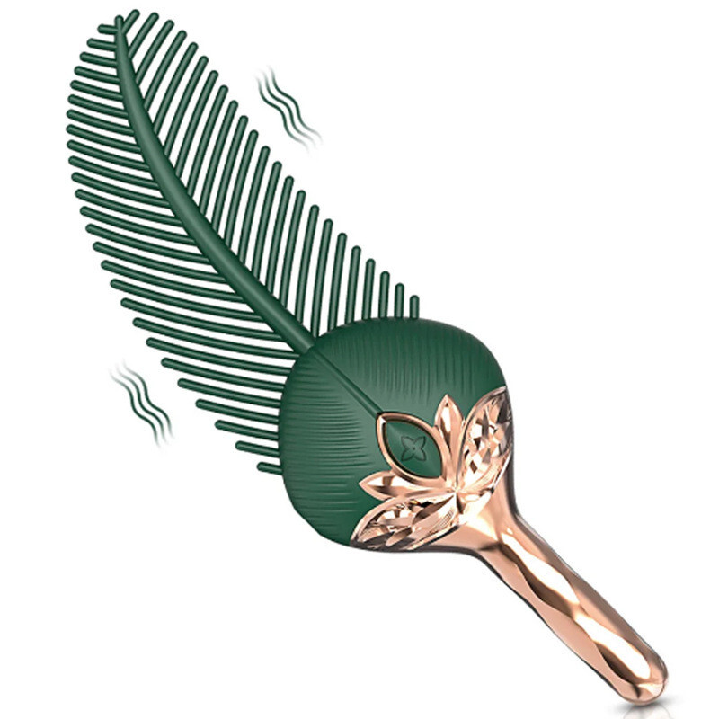 Palace Art Peacock Feather Vibrator Teasing Fun Sex Toys For Women