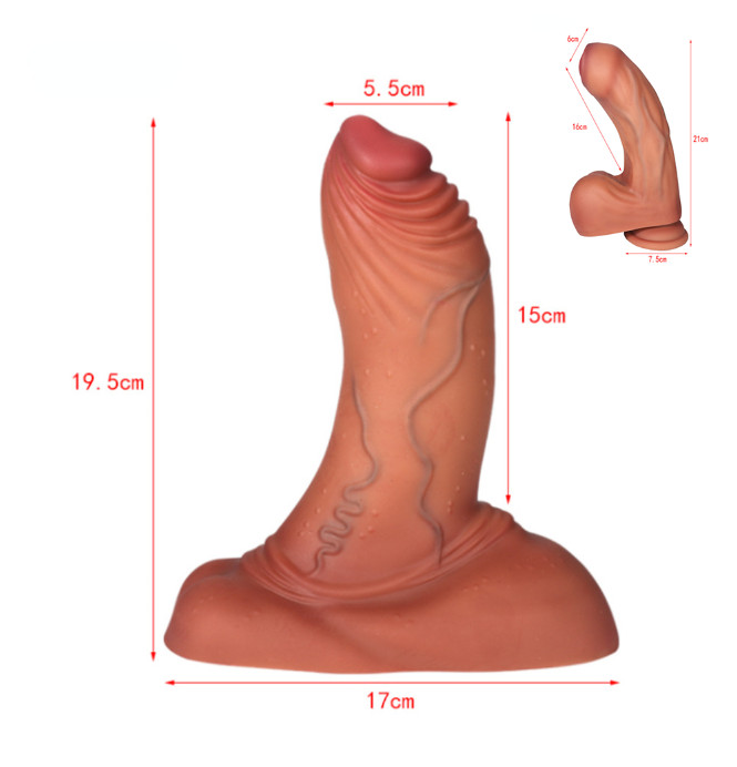 2 Shape 3 Sizes Silicone Realistic Dildo Suction Cup Anal Vagina Sex-Toys Women gallery
