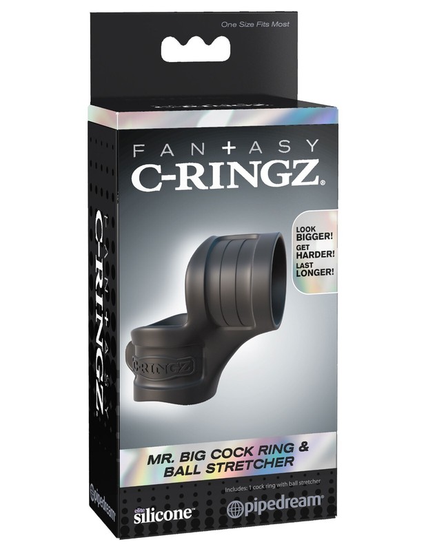 Pipedream Fantasy C-Ringz Mr. Big Cock Ring & Ball Stretcher Black – Cock Sling