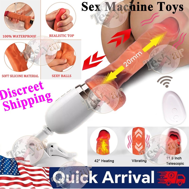 Automatic Thrusting Dildo Sex Machine for Women Hands-Free Sex Toys Heating US