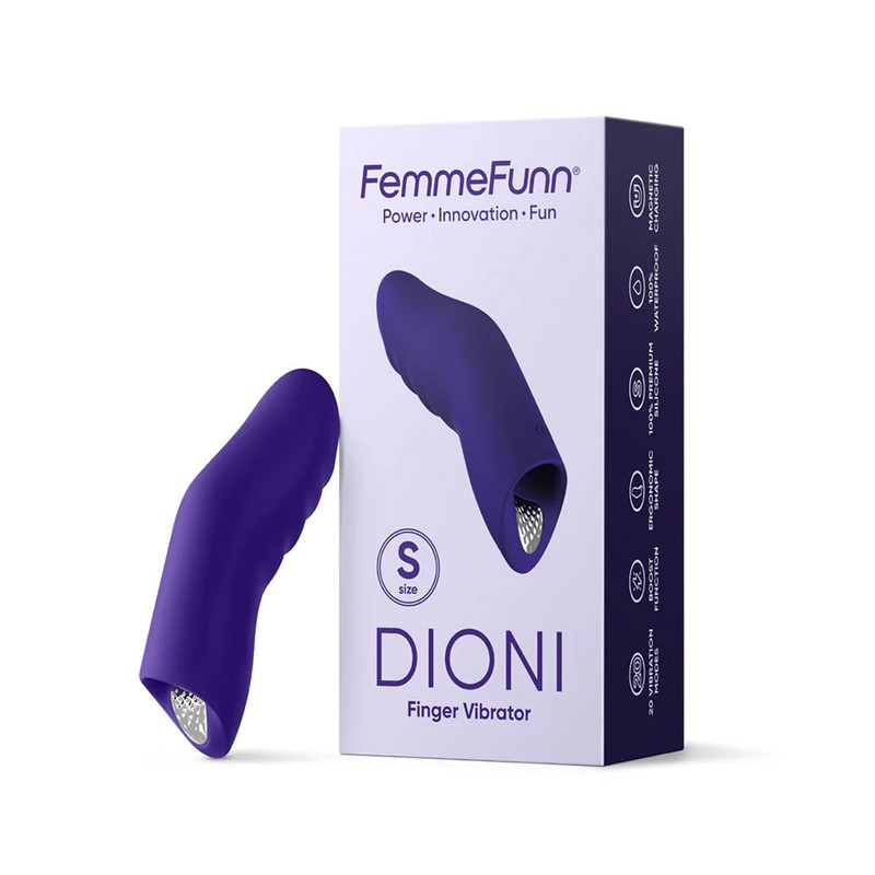 FemmeFunn Dioni Finger Vibr Lrg Dark Pur