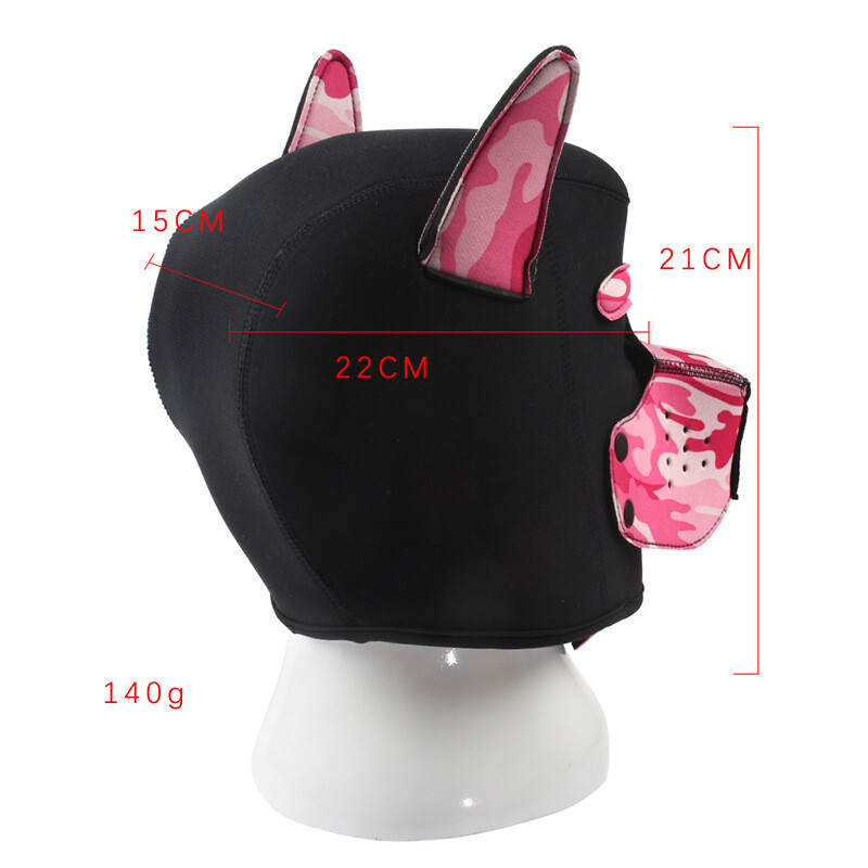 Removable Hood Mask for Adult Cosplay Role Play BDSM Fetish Gear Pup Puppy Party gallery