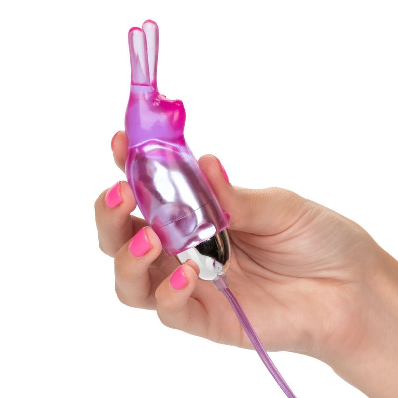 Dual Jelly Bunny Teaser Egg Double Bullet Clitoral Vaginal Anal Vibe Vibrator