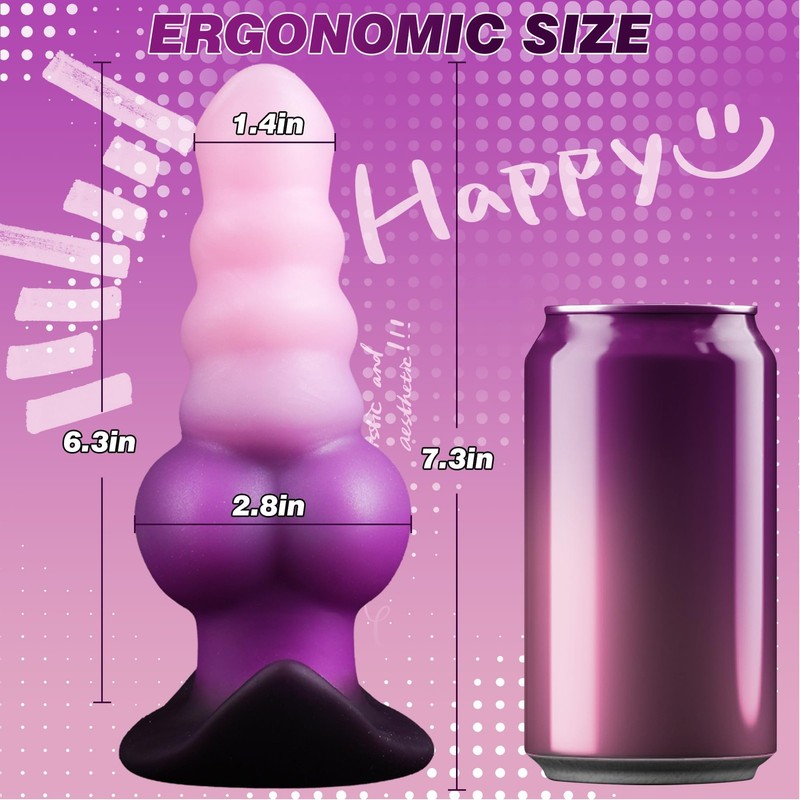 7.2" Butt Plug Anal Plugs with Huge Knot, XL Buttplug Anal Dildo with Strong ... gallery