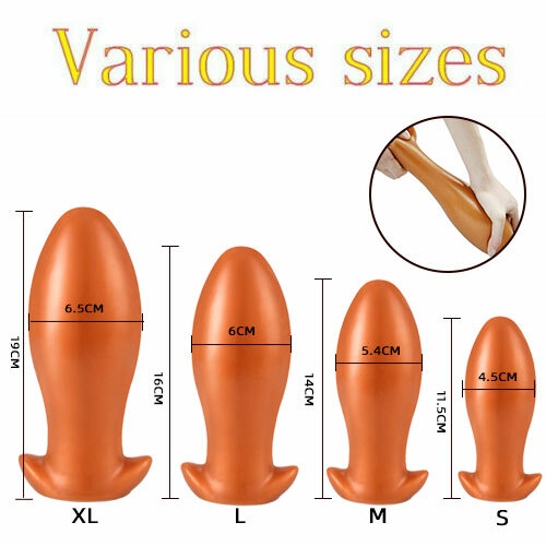 Huge Big Anal Butt Plug Pull Bead Dildo Vaginal Anus Dilator Men Women Sex Toys