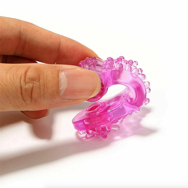 Anillo Vibrador lengua clit Suave Silicona Flexibles Potente para Hombres Delay gallery