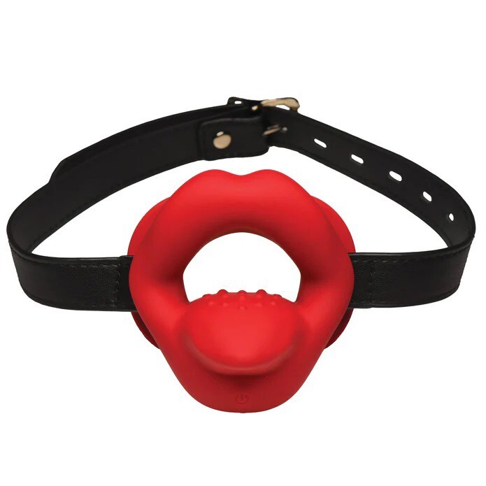 Master Series Vibrating Sissy Mouth Gag – Enhance Oral Sex