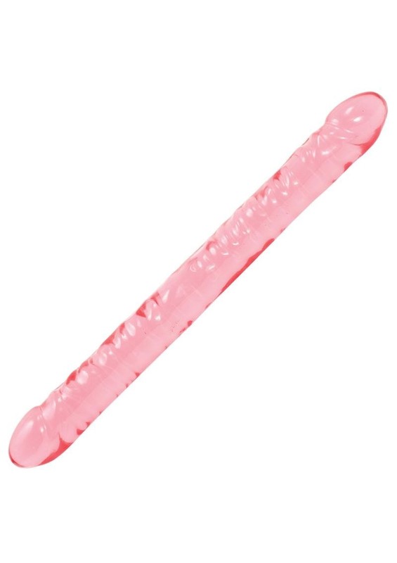 Crystal Jellies Double Dildo 18in - Pink gallery