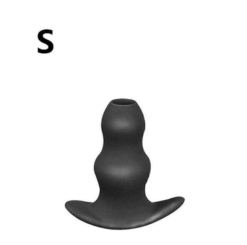 Female Anal Butt Plug G Spot Beads Anal Enema Hollow Butt Plug BDSM