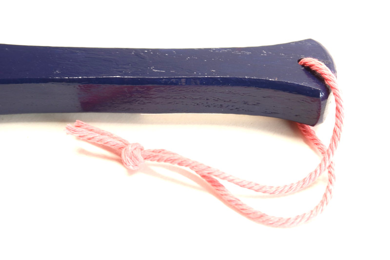 12.5" Midnight Hedgehog Sting Spanking Paddle Red Oak Handmade USA Indigo Wood gallery