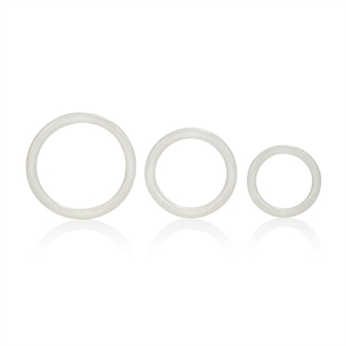 Tri-Rings 3 Pack Glow in the Dark – Penis Prolong Erection Enhancer Cock Rings