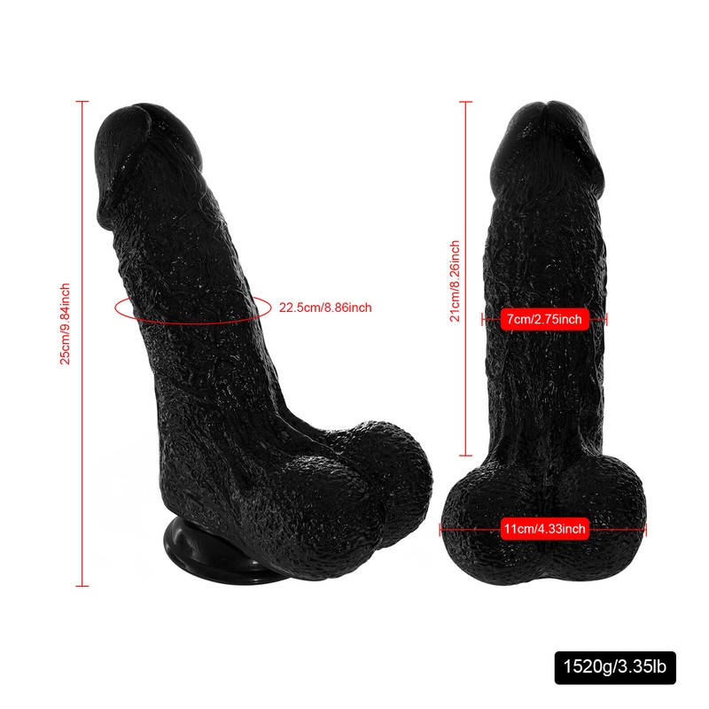 Realistic Super Huge Dildo Suction Cup – 3 Sizes Waterproof Penis Cock Sex Toys