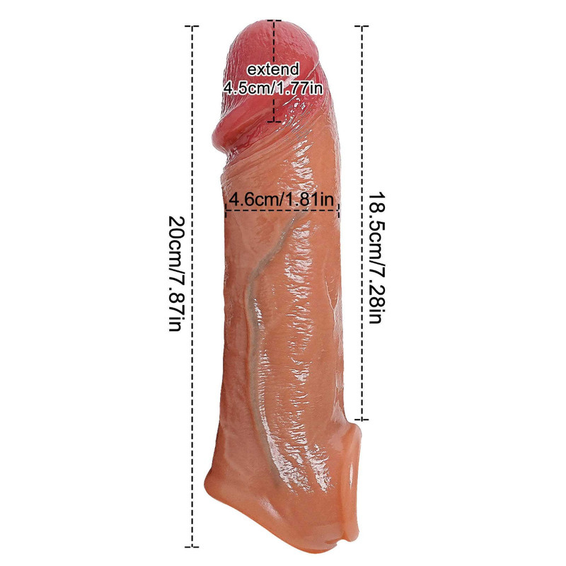 Male Cock Girth Enlarger Enhancer Penis Extension Extender Sheath-Sleeve for Men gallery