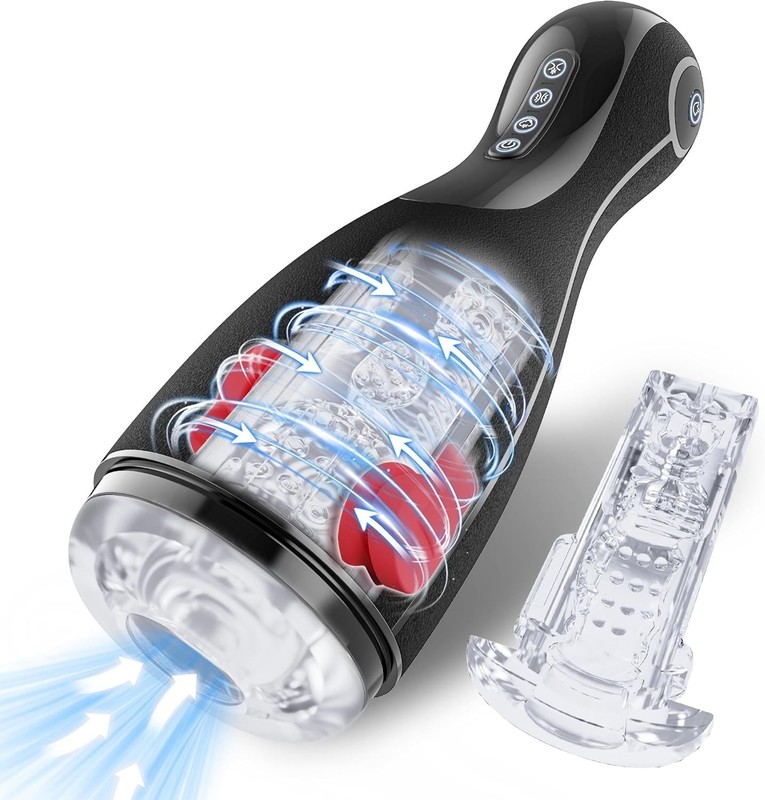 Male Masturbaters Automatic HandsFree Telescopic Cup Sucking Stroker Men Sex Toy