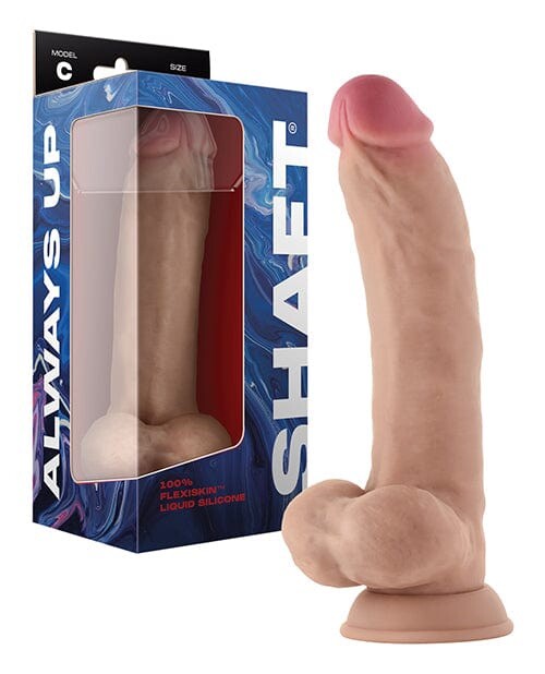 Shaft Model A Flexskin Liquid Silicone 9.5&Prime; Dong W/balls – Pine