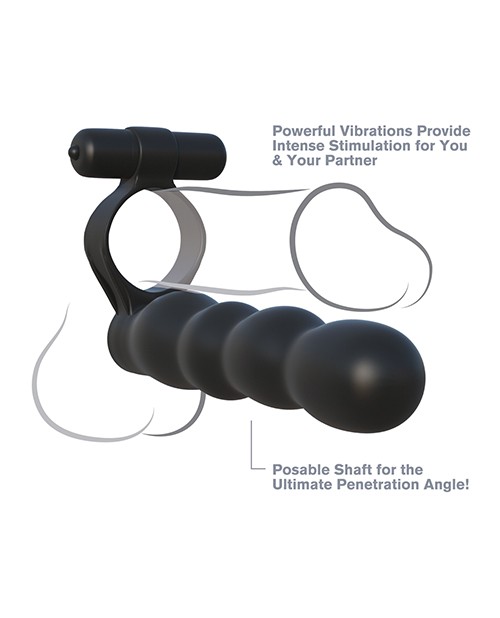 Fantasy C-Ringz Posable Partner Double Penetrator - Black gallery