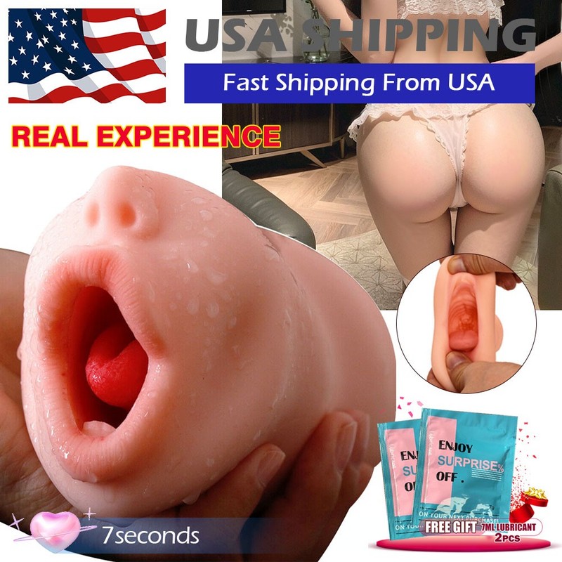 Realistic Mouth Oral Vagina Pocket Pussy Male Masturbator Adult Sex Toys for Men