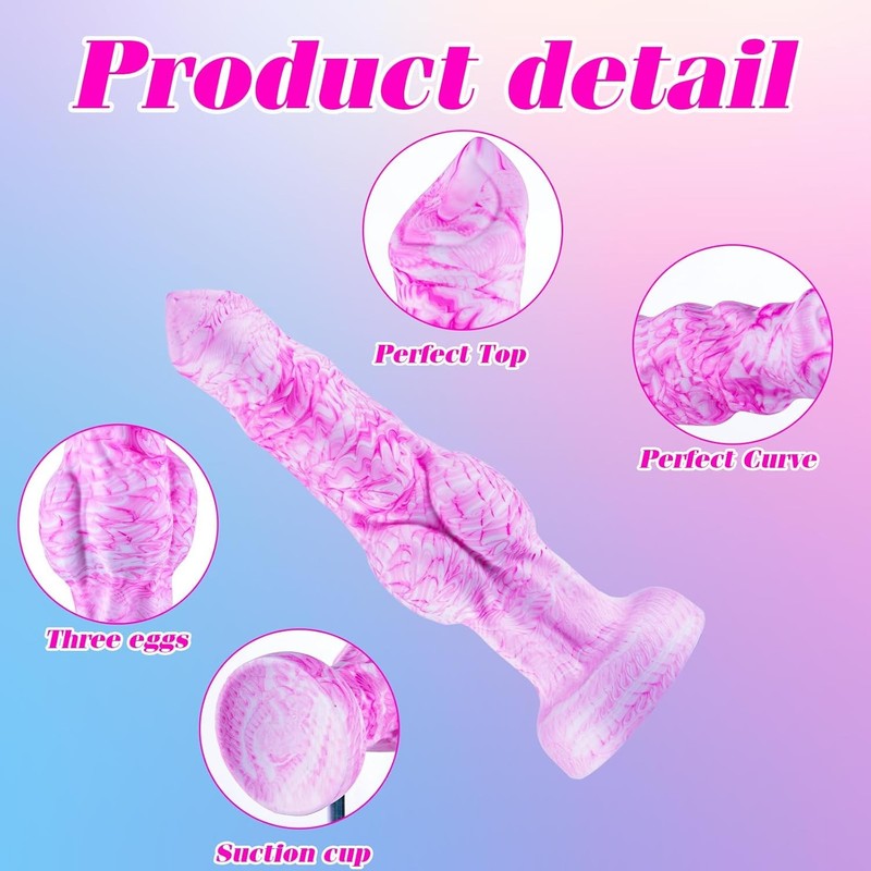 6 Inch Silicone Small Knot Dildo Alien for Beginner, 5 Inch Furry Anal Dildo wit gallery
