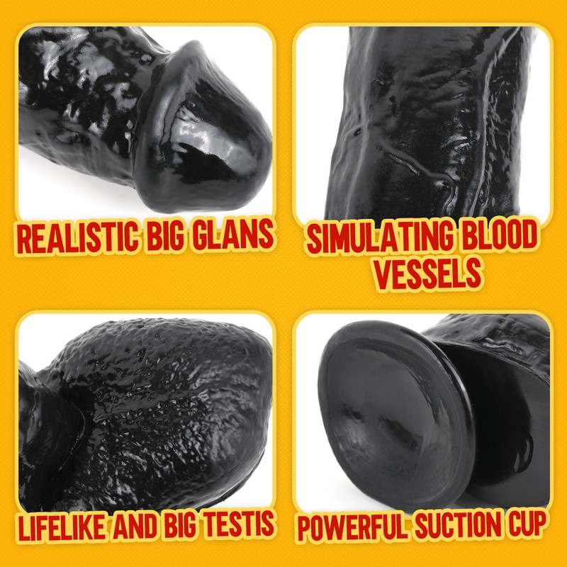 2inch Diameter Huge Big Dildo Suction Cup Realistic Penis Dong G-spot Sex Toy gallery