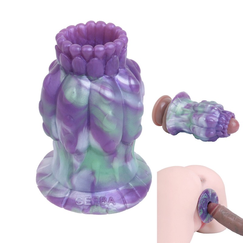 Anal-Sex-Spreader-Hollow-Silicone-Butt-Plug-Comfort-Deep-Access-Tunnel-Novel-Toy
