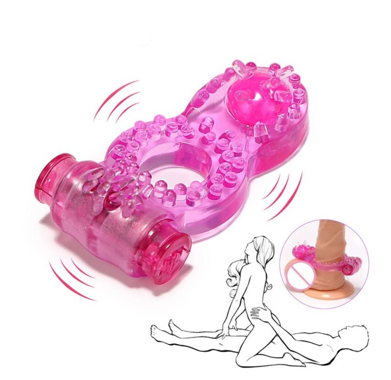 Couple Vibrator G-spot Clit Dildo Massager Cock Ring Adult Sex Toy-For-Women Men gallery