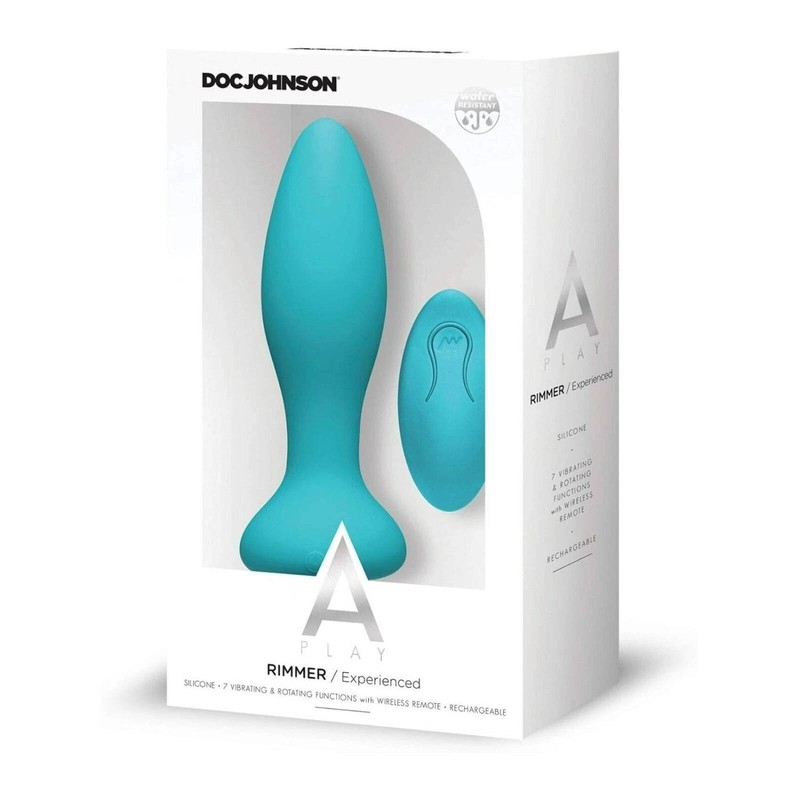 Doc Johnson A-Play Rimmer Experienced Rechargeable Plug Teal gallery