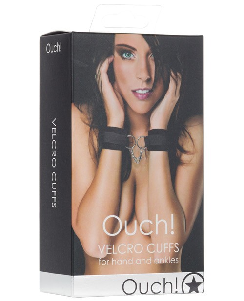 Shots Ouch V*lcro Hand/Ankle Cuffs – Black